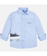 Рубашка для мальчика (с принтом),Mayoral 4127-019