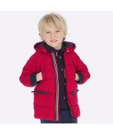 Куртка для мальчика (красная) с капюшоном, Мayoral 4446-081