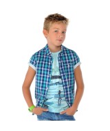 Рубашка для мальчика (клетка-atlantic), Mayoral 6131-093
