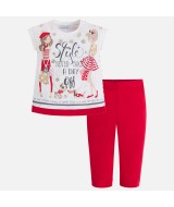 Комплект для девочки: леггинсы, футболка (style),Mayoral 3516-016