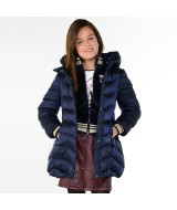 Длинная куртка с поясом для девочки Mayoral 7485-011