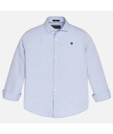 Рубашка для мальчика(голубая), Mayoral  874-043