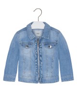 Куртка джинсовая для девочки (голубая),Mayoral 