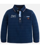Рубашка-поло для мальчика (синяя), Mayoral 4100-029