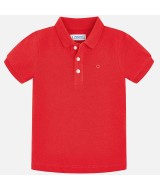 Рубашка-поло для мальчика (красный), Mayoral 150-019
