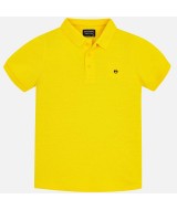 Рубашка-поло для мальчика (желтый), Mayoral 890-038